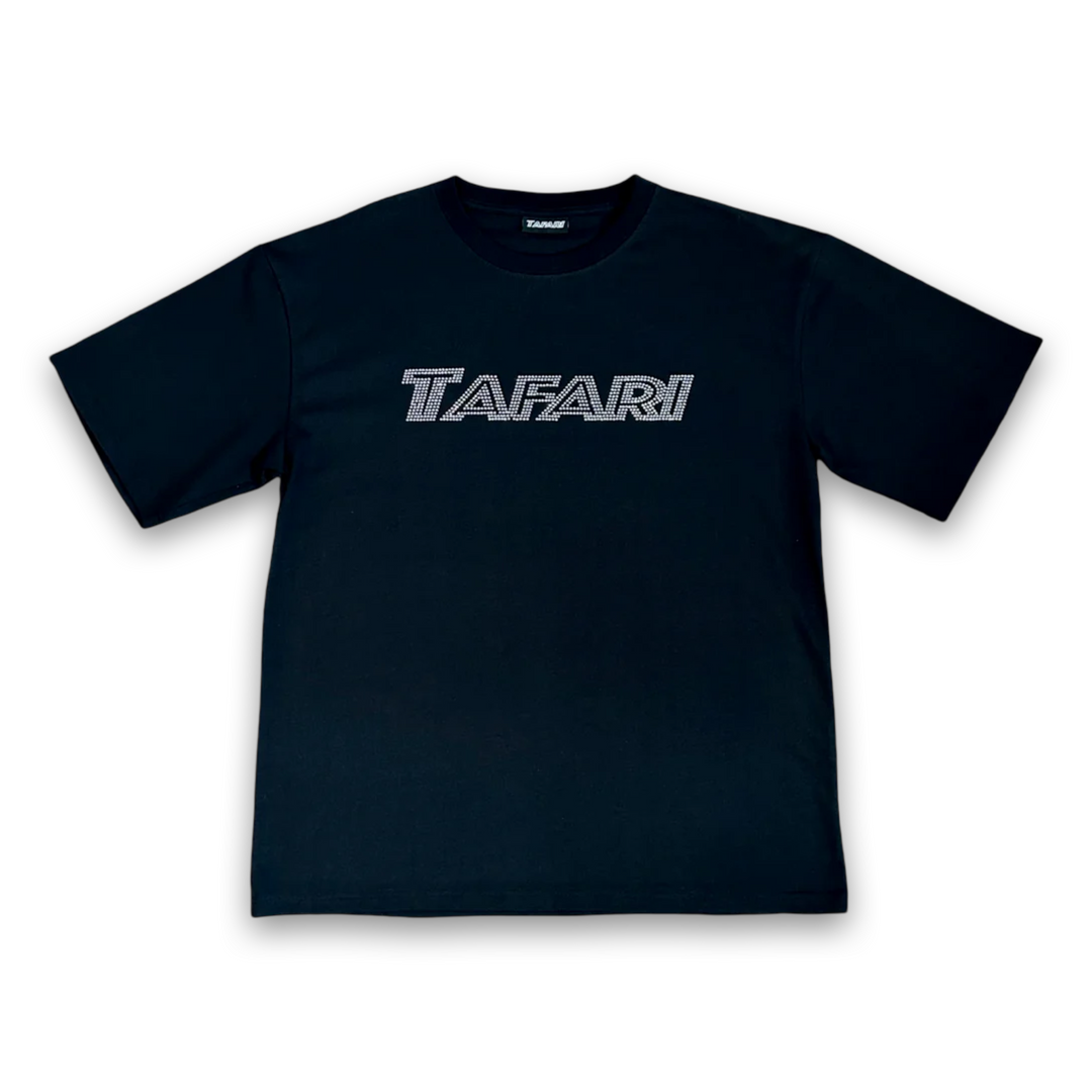 TRIBE CRYSTAL T-SHIRT BLACK