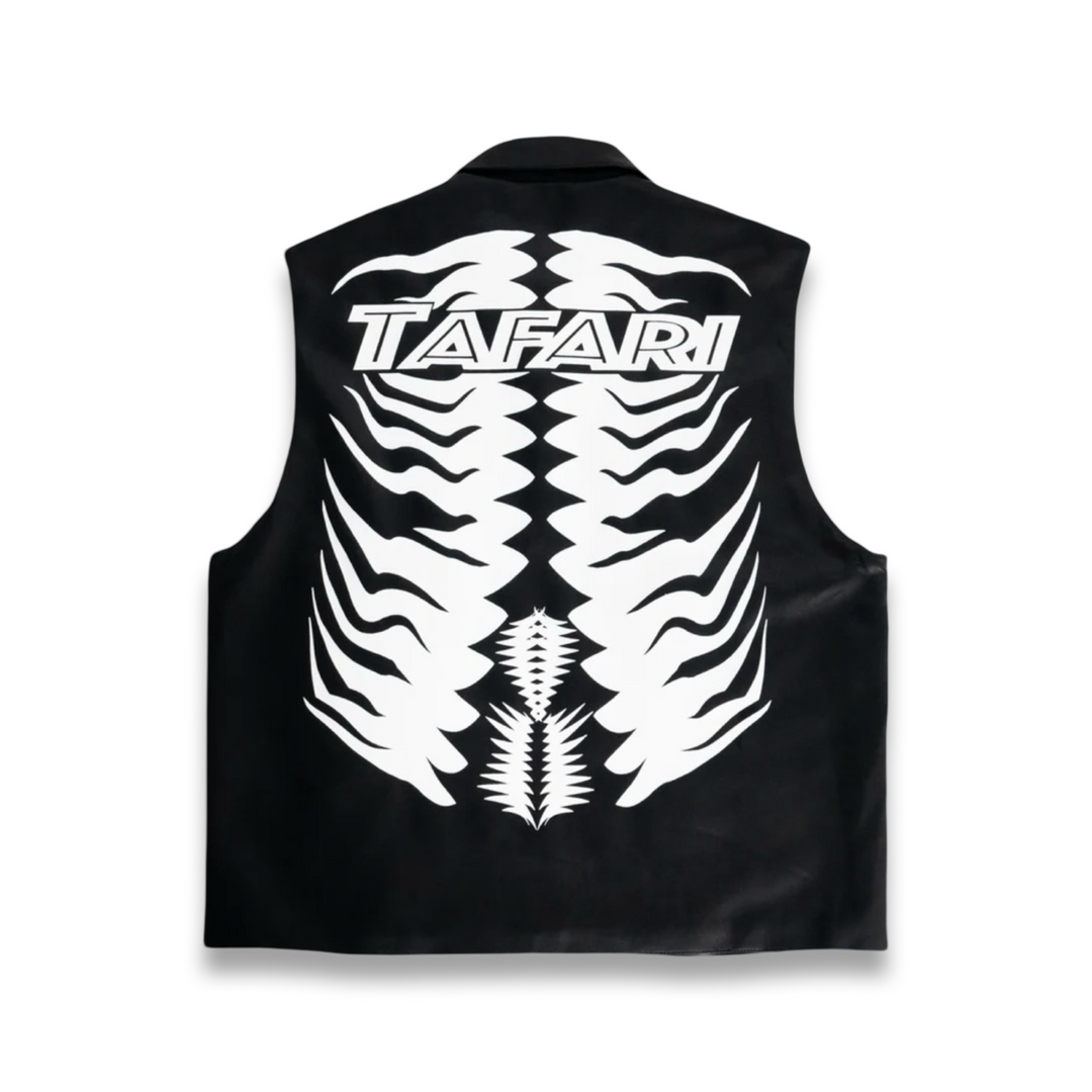 LEATHER SKELETON VEST